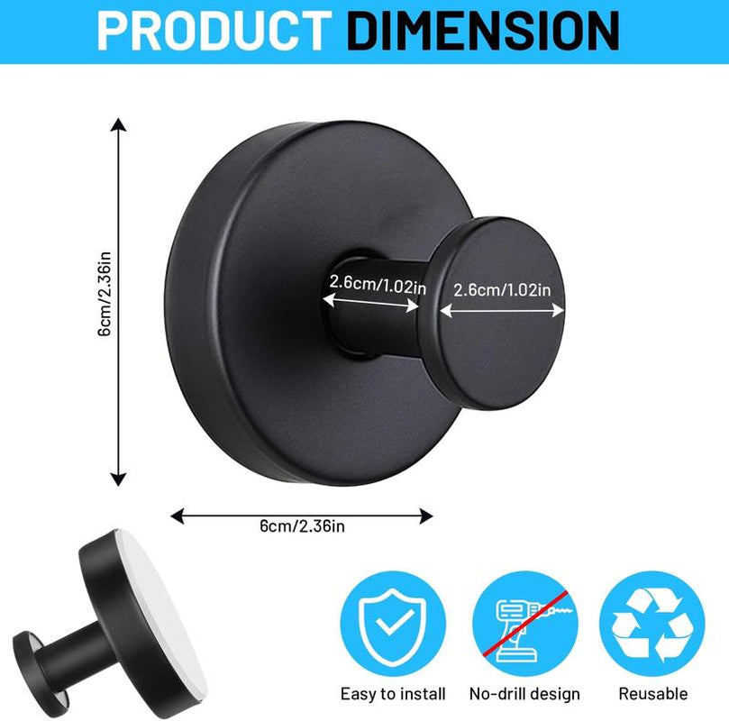 Decerk 2 PCS Suction Cup Hooks for Shower,Removable Shower Towel Hooks Suction Hooks No Drill Hook for Glass Door for Holloween Christmas Decoration Mirror, Windows, Tile, Robe, Bathroom Suction Hook