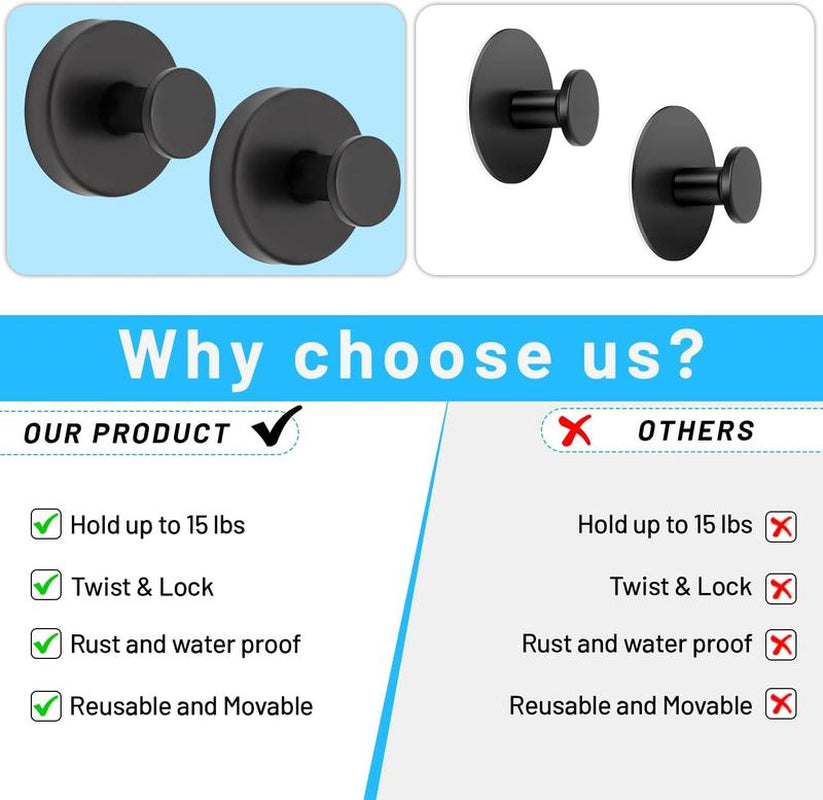 Decerk 2 PCS Suction Cup Hooks for Shower,Removable Shower Towel Hooks Suction Hooks No Drill Hook for Glass Door for Holloween Christmas Decoration Mirror, Windows, Tile, Robe, Bathroom Suction Hook